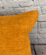 20 x 20 Hemp Pillow Turkish Cushion Natural Orange Pillow Cushion Cover #6288