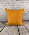 20 x 20 Hemp Pillow Turkish Cushion Natural Orange Pillow Cushion Cover #6289