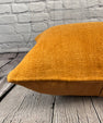 20 x 20 Hemp Pillow Turkish Cushion Natural Orange Pillow Cushion Cover #6290