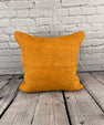 20 x 20 Hemp Pillow Turkish Cushion Natural Orange Pillow Cushion Cover #6291