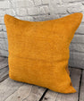20 x 20 Hemp Pillow Turkish Cushion Natural Orange Pillow Cushion Cover #6291