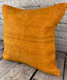 20 x 20 Hemp Pillow Turkish Cushion Natural Orange Pillow Cushion Cover #6292