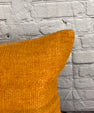 20 x 20 Hemp Pillow Turkish Cushion Natural Orange Pillow Cushion Cover #6292