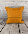 20 x 20 Hemp Pillow Turkish Cushion Natural Orange Pillow Cushion Cover #6293