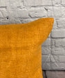 20 x 20 Hemp Pillow Turkish Cushion Natural Orange Pillow Cushion Cover #6295