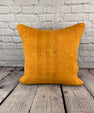 20 x 20 Hemp Pillow Turkish Cushion Natural Orange Pillow Cushion Cover #6297