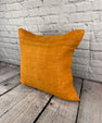 20 x 20 Hemp Pillow Turkish Cushion Natural Orange Pillow Cushion Cover #6296