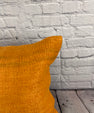 20 x 20 Hemp Pillow Turkish Cushion Natural Orange Pillow Cushion Cover #6296