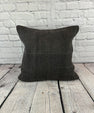 20 x 20 Hemp Pillow Turkish Cushion Natural Grayish Black Pillow Cushion Cover #6322