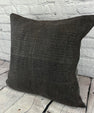 20 x 20 Hemp Pillow Turkish Cushion Natural Grayish Black Pillow Cushion Cover #6322