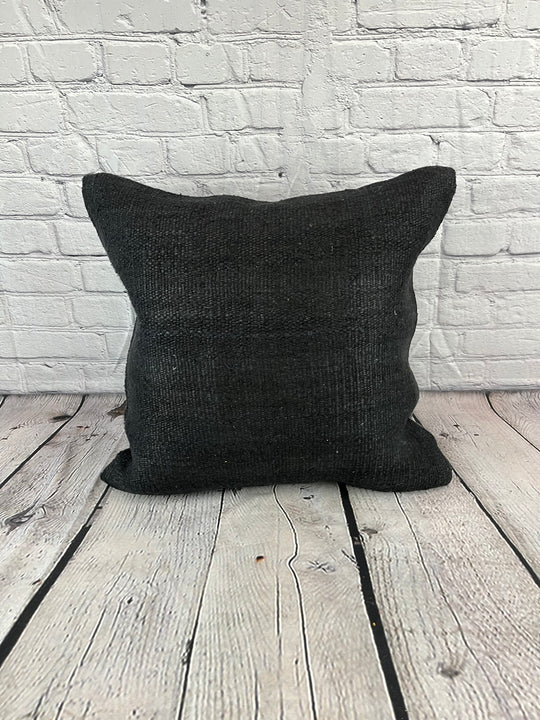 20 x 20 Hemp Pillow Turkish Cushion Natural Grayish Black Pillow Cushion Cover #6326