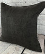 20 x 20 Hemp Pillow Turkish Cushion Natural Grayish Black Pillow Cushion Cover #6326