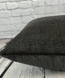20 x 20 Hemp Pillow Turkish Cushion Natural Grayish Black Pillow Cushion Cover #6326