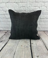 20 x 20 Hemp Pillow Turkish Cushion Natural Grayish Black Pillow Cushion Cover #6335
