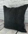20 x 20 Hemp Pillow Turkish Cushion Natural Grayish Black Pillow Cushion Cover #6335