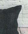 20 x 20 Hemp Pillow Turkish Cushion Natural Grayish Black Pillow Cushion Cover #6335