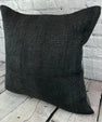 20 x 20 Hemp Pillow Turkish Cushion Natural Grayish Black Pillow Cushion Cover #6337