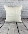 20 x 20 Hemp Pillow Turkish Cushion Natural Grayish White Pillow Cushion Cover #6512