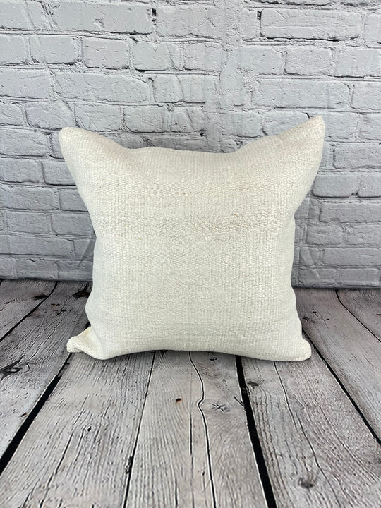 20 x 20 Hemp Pillow Turkish Cushion Natural Grayish White Pillow Cushion Cover #6513