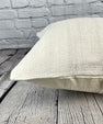 20 x 20 Hemp Pillow Turkish Cushion Natural Grayish White Pillow Cushion Cover #6527