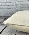 20 x 20 Hemp Pillow Turkish Cushion Natural Grayish White Pillow Cushion Cover #6529