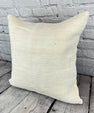 20 x 20 Hemp Pillow Turkish Cushion Natural Grayish White Pillow Cushion Cover #6531