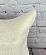 20 x 20 Hemp Pillow Turkish Cushion Natural Grayish White Pillow Cushion Cover #6531