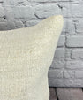 20 x 20 Hemp Pillow Turkish Cushion Natural Grayish White Pillow Cushion Cover #6114