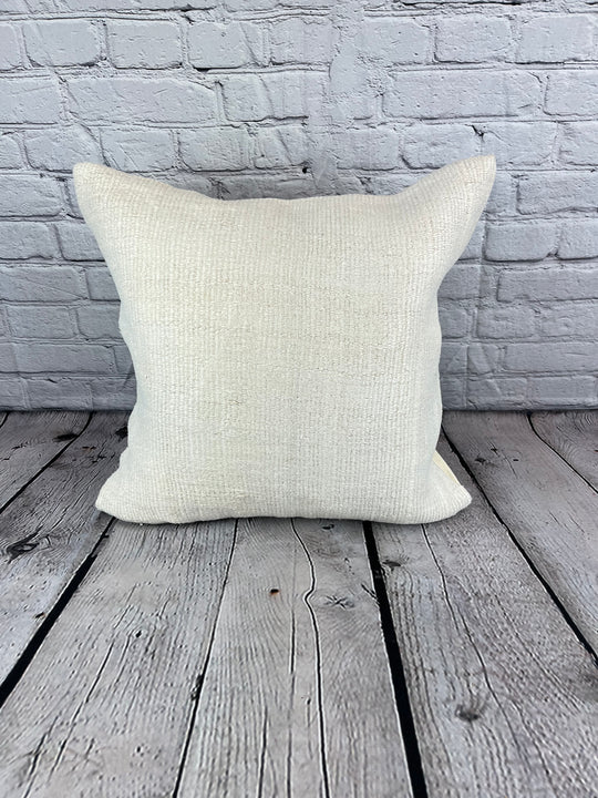 20 x 20 Hemp Pillow Turkish Cushion Natural Grayish White Pillow Cushion Cover #6594