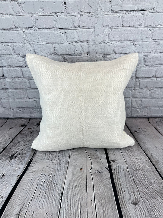 20 x 20 Hemp Pillow Turkish Cushion Natural Grayish White Pillow Cushion Cover #6596