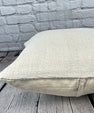 20 x 20 Hemp Pillow Turkish Cushion Natural Grayish White Pillow Cushion Cover #6600