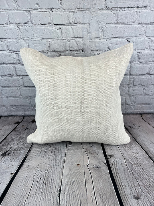 20 x 20 Hemp Pillow Turkish Cushion Natural Grayish White Pillow Cushion Cover #6602
