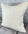 20 x 20 Hemp Pillow Turkish Cushion Natural Grayish White Pillow Cushion Cover #6533