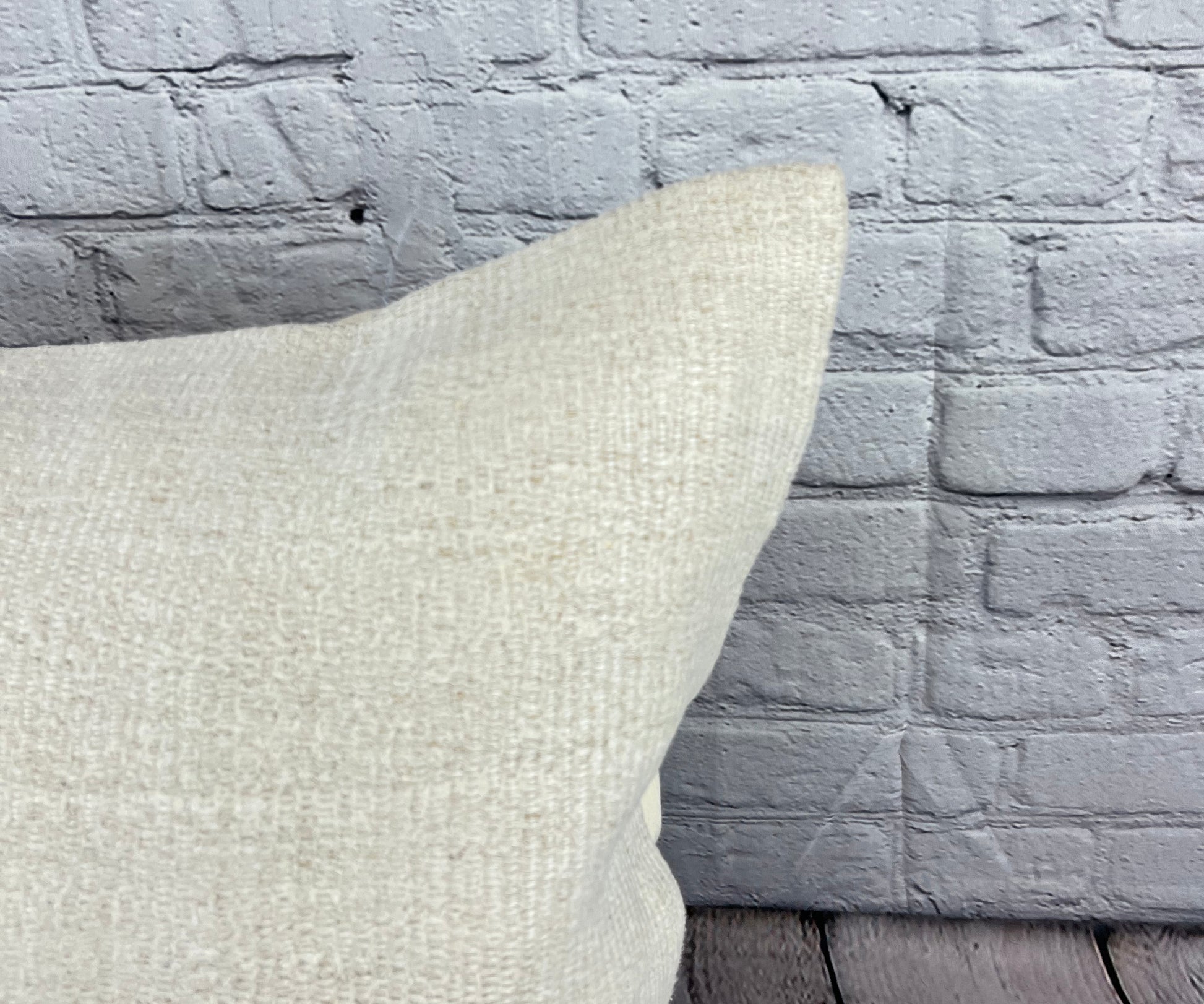 20 x 20 Hemp Pillow Turkish Cushion Natural Grayish White Pillow Cushion Cover #6533