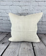 20 x 20 Hemp Pillow Turkish Cushion Natural Grayish White Pillow Cushion Cover #6532