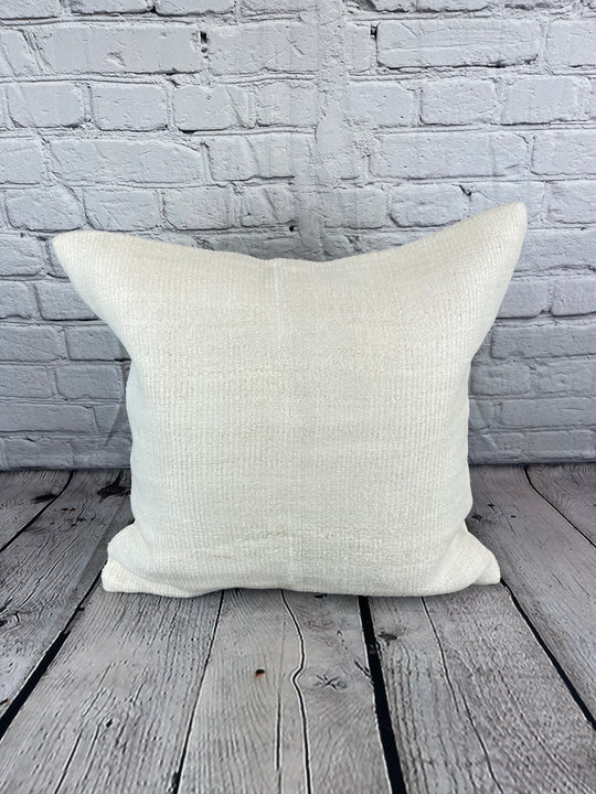 20 x 20 Hemp Pillow Turkish Cushion Natural Grayish White Pillow Cushion Cover #6544