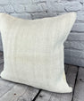 20 x 20 Hemp Pillow Turkish Cushion Natural Grayish White Pillow Cushion Cover #6546