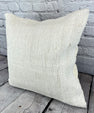 20 x 20 Hemp Pillow Turkish Cushion Natural Grayish White Pillow Cushion Cover #6554