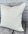 20 x 20 Hemp Pillow Turkish Cushion Natural Grayish White Pillow Cushion Cover #6503
