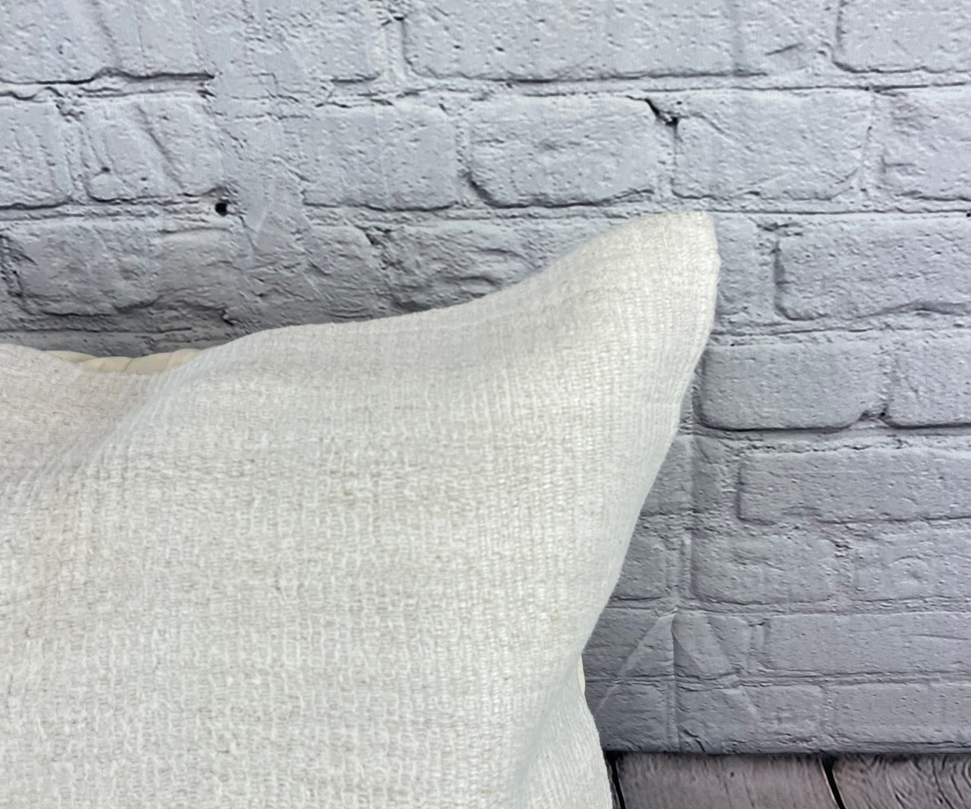 20 x 20 Hemp Pillow Turkish Cushion Natural Grayish White Pillow Cushion Cover #6503