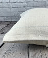 20 x 20 Hemp Pillow Turkish Cushion Natural Grayish White Pillow Cushion Cover #6503