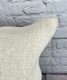20 x 20 Hemp Pillow Turkish Cushion Natural Grayish White Pillow Cushion Cover #6504