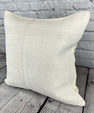 20 x 20 Hemp Pillow Turkish Cushion Natural Grayish White Pillow Cushion Cover #6606