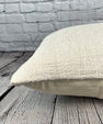 20 x 20 Hemp Pillow Turkish Cushion Natural Grayish White Pillow Cushion Cover #6557