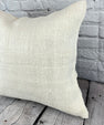20 x 20 Hemp Pillow Turkish Cushion Natural Grayish White Pillow Cushion Cover #6563