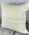 20 x 20 Hemp Pillow Turkish Cushion Natural Grayish White Pillow Cushion Cover #6567