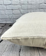 20 x 20 Hemp Pillow Turkish Cushion Natural Grayish White Pillow Cushion Cover #6590