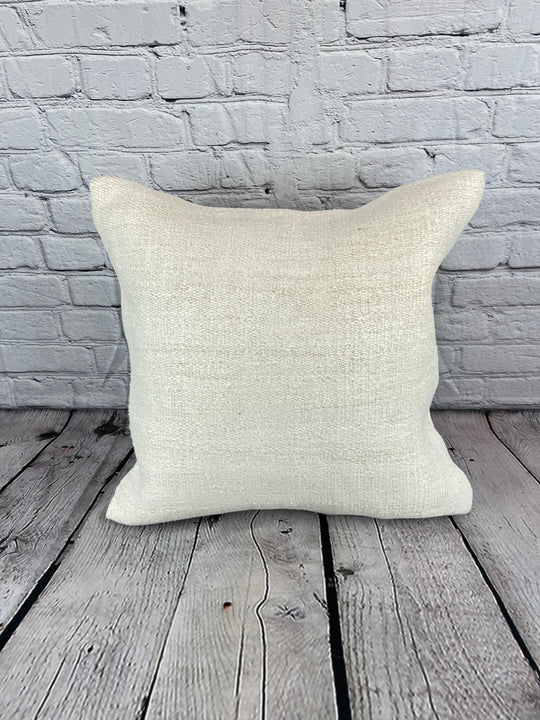 20 x 20 Hemp Pillow Turkish Cushion Natural Grayish White Pillow Cushion Cover #6500