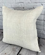 20 x 20 Hemp Pillow Turkish Cushion Natural Grayish White Pillow Cushion Cover #6501