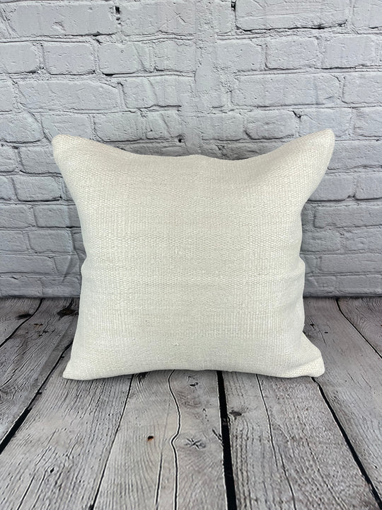 20 x 20 Hemp Pillow Turkish Cushion Natural Grayish White Pillow Cushion Cover #6491
